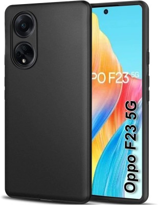 ECMERED Back Cover for Oppo F23, Oppo F23 5G, OPPO F23, OPPO F23 5G(Black, Matte Finish, Silicon, Pack of: 1)