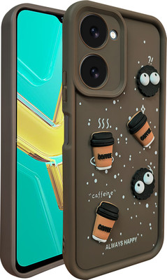 KartV Back Cover for Vivo T3 Lite 5G(Brown, Camera Bump Protector, Pack of: 1)