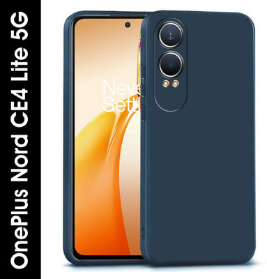 Casotec Back Cover for OnePlus Nord CE4 Lite 5G(Blue, Silicon, Pack of: 1)