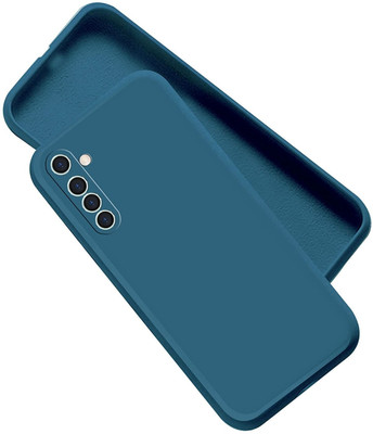 ZAMN Back Cover for REALME 6(Blue, Silicon, Pack of: 1)
