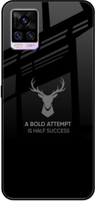 Hocopoco Back Cover for Vivo V20(Black, Grip Case, Pack of: 1)
