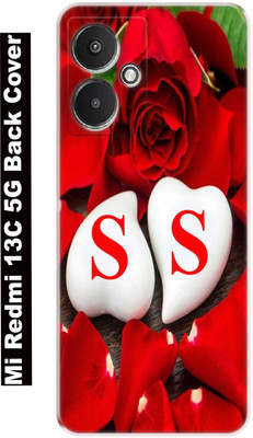 PrintKaver Back Cover for Mi 13C 5G, Redmi 13C 5G(Red, White, Silicon, Pack of: 1)