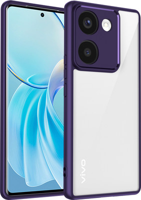 Kypo Back Cover for Vivo Y300 Plus 5G(Purple, Transparent, Camera Bump Protector, Pack of: 1)