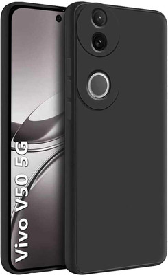 ZAMN Back Cover for VIVO V50E 5G(Black, Silicon, Pack of: 1)
