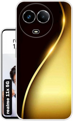 Case Club Back Cover for realme 11x 5G(Gold, Grip Case, Silicon, Pack of: 1)