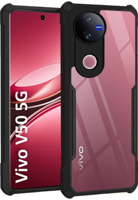 DMJHP Back Cover for vivo V50 5G(Transparent, Camera Bump Protector, Pack of: 1)