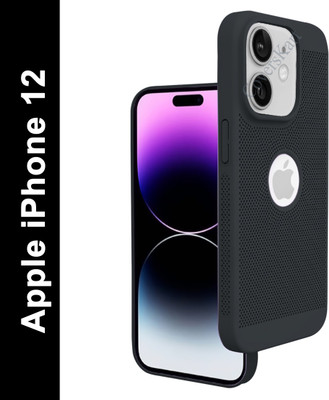 AARUB Back Cover for Apple iPhone 12(Black, Dual Protection, Pack of: 1)