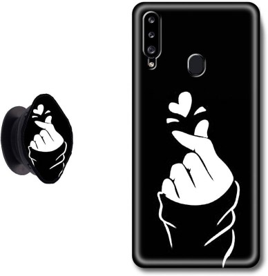 My Swag Back Cover for Samsung Galaxy A20s(Black, White, Cases with Holder, Pack of: 2)