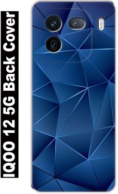 Print maker Back Cover for iQOO 12 5G(Blue, Grip Case, Silicon, Pack of: 1)