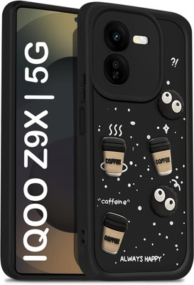 Coverskart Back Cover for IQOO Z9X 5G(Black, Camera Bump Protector, Silicon, Pack of: 1)