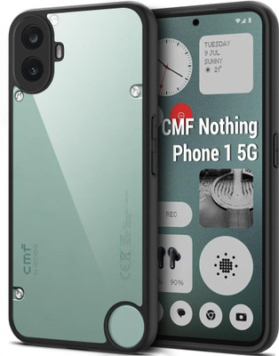 fonfox Back Cover for NOTHING CMF 1 5G | PREMIUM TRANSPARENT clear back panel | ENHANCED anti-slip grip |(Transparent, Camera Bump Protector, Pack of: 1)