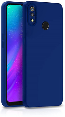 ZAMN Back Cover for REALME 3 PRO(Blue, Silicon, Pack of: 1)
