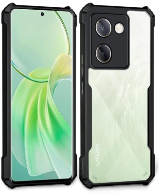 Hydbest Front & Back Case for Vivo Y300 Plus 5G [ip], Vivo Y200 Pro 5G(Transparent, Black, Camera Bump Protector, Pack of: 1)