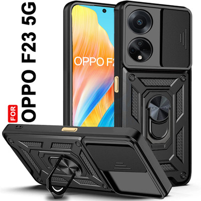 AESTMO Back Cover for Oppo F23 5G(Black, Slider, Pack of: 1)