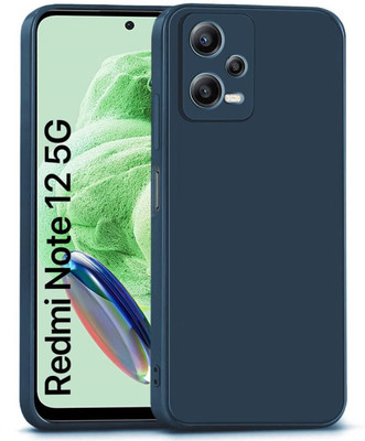 ZAMN Back Cover for REDMI NOTE 12 5G(Blue, Silicon, Pack of: 1)