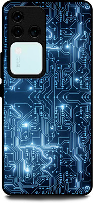 INDICRAFT Back Cover for Vivo V30 Pro 5G(Blue, Pack of: 1)