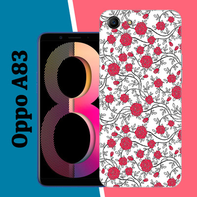 kridha Back Cover for Oppo A83(White, Pink, Flexible, Silicon, Pack of: 1)