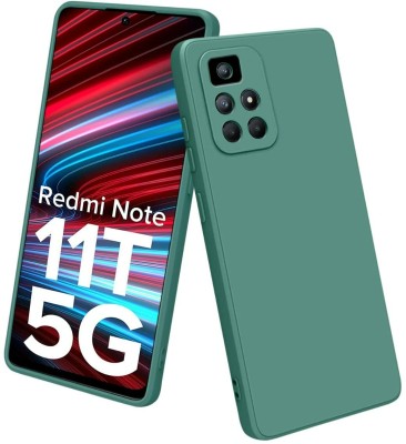 TRUEUPGRADE Back Cover for Redmi Note 11T 5G / Poco M4 Pro 5G(Green, Flexible, Silicon, Pack of: 1)