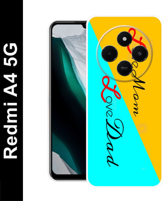 COVERBAK Back Cover for Redmi A4 5G(Yellow, Flexible, Silicon, Pack of: 1)