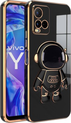 V-TAN Back Cover for Vivo Y21, Vivo Y33S, Vivo Y21G, Vivo Y20T(Black, Gold, Shock Proof, Silicon, Pack of: 1)