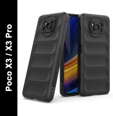 cudipiee Back Cover for Poco X3, Poco X3 Pro(Black, Hard Case, Silicon)