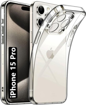 Flipkart SmartBuy Back Cover for Apple iPhone 15 Pro, Clear TPU Cover(Transparent, Silicon, Pack of: 1)