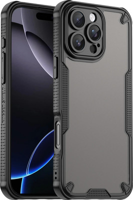 HFENTERPRISE Back Cover for Apple iPhone 16 Pro Max(Black, Ring Case)