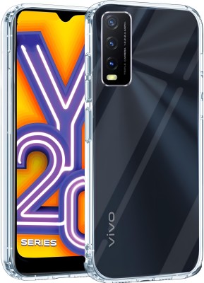 COST TO COST Back Cover for vivo Y20i, vivo V2037, V2065 Transparent Back Cover(Transparent, Shock Proof, Silicon, Pack of: 1)