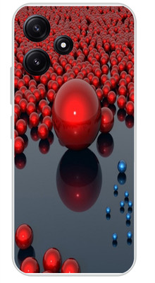 LoveCase Back Cover for Poco M6 Pro 5G(Black, Red, Silicon, Pack of: 1)