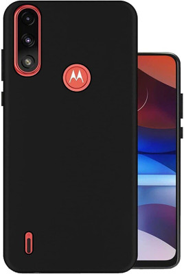 SRT Back Cover for Moto E7 Power(Black, Pack of: 1)