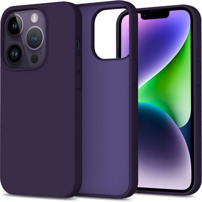 fi-yonity Back Cover for iPhone 14 Pro Max(Purple, Flexible, Silicon, Pack of: 1)