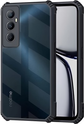 Vlmbr Back Cover for Realme C65 (4G) Back Cover Case -Silicon Black Transparent-15(Transparent, Camera Bump Protector, Silicon, Pack of: 1)