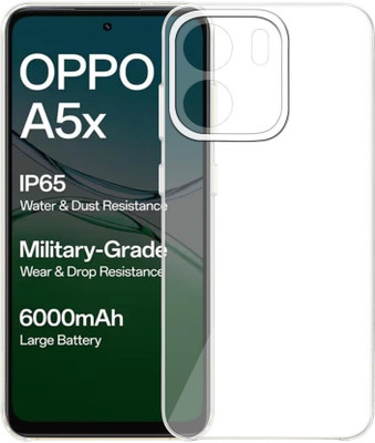 SRT Back Cover for Oppo A5x(Transparent, Camera Bump Protector, Pack of: 1)