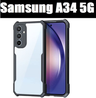 O2MG Back Cover for SAMSUNG Galaxy A34 5G (ipk), SAMSUNG Galaxy A34 5G(Black, Shock Proof, Silicon, Pack of: 1)