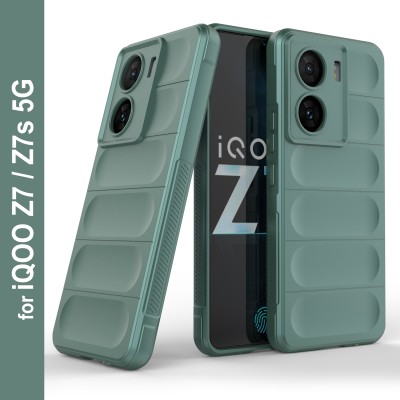 GLOBAL NOMAD Back Cover for iQOO Z7 5G, iQOO Z7s 5G(Green, Grip Case, Silicon, Pack of: 1)