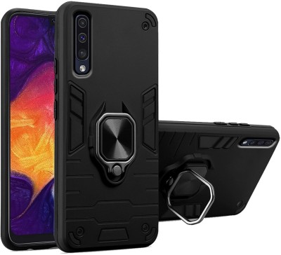 Loopee Back Cover for Samsung Galaxy A50, A30s, A50s Megnetic Ring with Stand Case Defender Armor Kickstand(Black, Dual Protection, Pack of: 1)