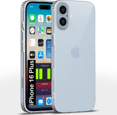 Flipkart SmartBuy Back Cover for Apple iPhone 16 Plus(Transparent, Camera Bump Protector)