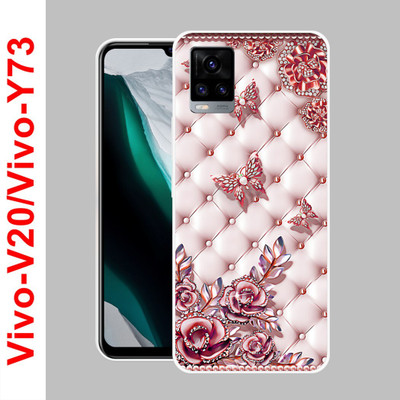 Samcase Back Cover for Vivo V20(Multicolor, Silicon)
