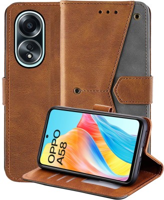 Autofocus Back Cover for Oppo A58 4G(Multicolor, Holster, Pack of: 1)