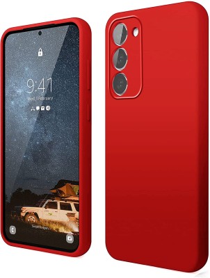 LIRAMARK Back Cover for Liquid Silicone With inner microfibre Samsung Galaxy S23 Plus 5G(Red, Shock Proof, Silicon, Pack of: 1)