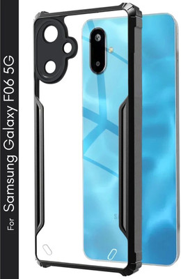 CELSERA Back Cover for SAMSUNG Galaxy F06 5G(Black, Transparent, Grip Case, Pack of: 1)