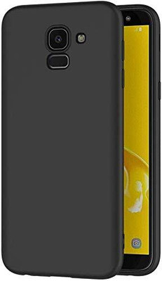 zaperhub Back Cover for Samsung Galaxy J6 Silicon Back Cover(Black, Silicon)