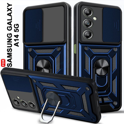 AelVouX Back Cover for Samsung Galaxy A14 5G(Blue, Ring Case, Pack of: 1)