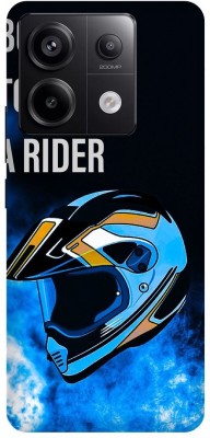 DIKRO Back Cover for REDMI Note 13 5G, HELMET, BIKE, RIDER, RACER(Blue, Hard Case, Pack of: 1)