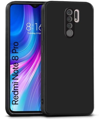 WOW Imagine Back Cover for Mi Redmi Note 8 Pro Ultra Slim Soft | Inner Velvet Fabric Lining |Silicone Back Case(Black, Matte Finish, Silicon, Pack of: 1)