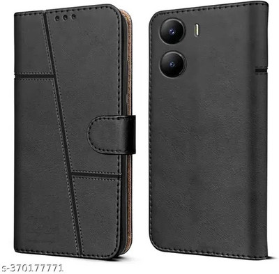 Acessorisehub Back Cover for Flip Black Vivo Y56 5G(Black, Waterproof, Pack of: 1)