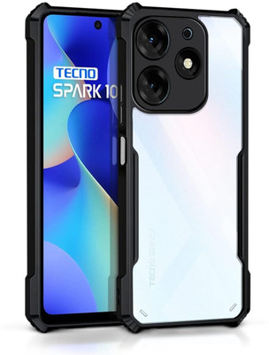 Aspir Back Cover for Tecno Spark 10 Pro(Black, Grip Case, Pack of: 1)