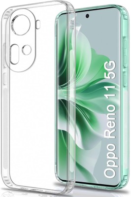 COVERHEAD Back Cover for Back Cover for Oppo Reno 11 5G-CPH2599 (Transparent, Flexible, Silicon, Pack of: 1)(Transparent, Camera Bump Protector, Silicon)