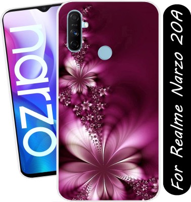 SmartGoldista Back Cover for Realme Narzo 20A(Transparent, Flexible, Silicon, Pack of: 1)