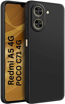 Fablue Back Cover for Redmi A5, RedMi A5(Black, Grip Case, Silicon, Pack of: 1)